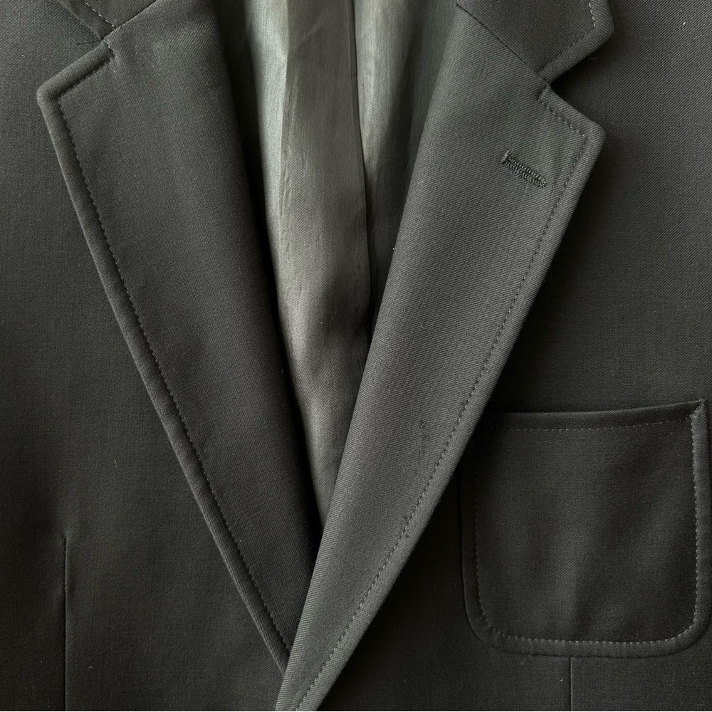 Loro Piana Brooks Brothers Blazer Boys 18 Black Super 120s Wool Gold Buttons - Picture 6 of 8